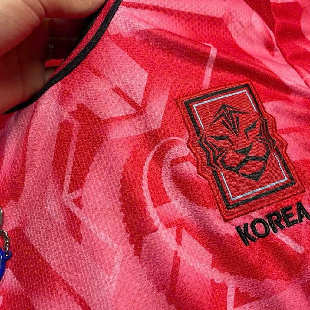 Bộ Quần Áo Bóng Đá Đá Đội Tuyển Hàn Quốc (Korea) Màu Đỏ Mùa Giải 24/25 - Vải Thái Cao Cấp MU Form 50-100kg.