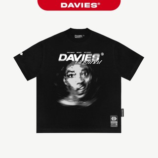 Áo thun local brand nam nữ DAVIES form rộng tay lỡ màu đen Tee Tumult I D33-T13