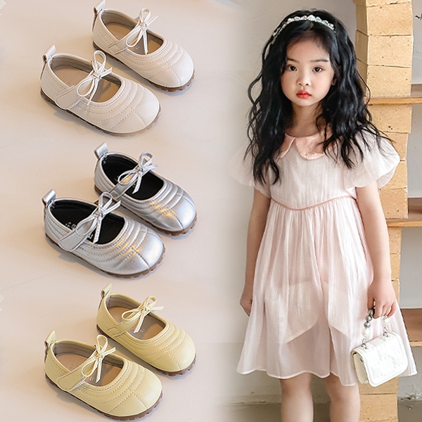 Giày bé gái kiểu Vintage nơ công chúa phù hợp với trẻ từ 2-8 tuổi tiệc sinh nhật