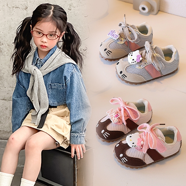 Giày thể thao cho bé gái Hello Kitty dễ thương, mềm mại, thoáng khí và chống trượt