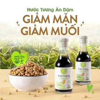 Gia vị ăn dặm cho bé Mămmy nước tương ăn dặm giảm mặn giảm muối cho bé từ 1 tuổi giúp bé ăn ngon