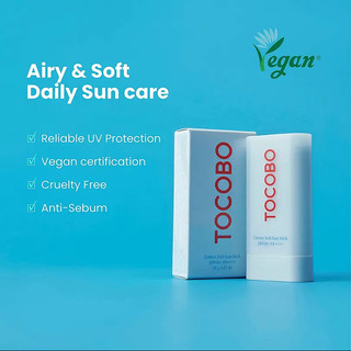 TOCOBO Cotton Soft Sun Stick SPF50+ PA++++/TOCOBO Cica Cooling Sun Stick SPF50+ PA++++