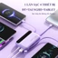 Màu tím 20000 mAh điện thoại di động sạc nhanh bốn dây trong một màn hình led hiển thị
