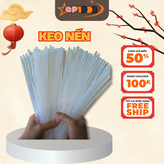 Keo nến [ COMBO 500gr-1kg Keo Nến 7mm x 29.3cm ] trắng trong, dùng trang trí, decor nhà cửa