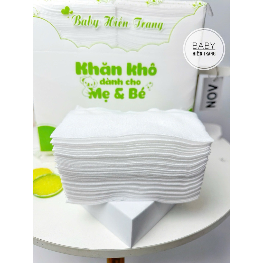 (COMBO 3-5 GÓI) Khăn khô đa năng Hiền Trang 600gram mềm mịn, thấm hút tốt cho bé yêu