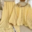 Bigsize KHÔNG KÈM CỘT TÓC Bộ Đồ Pijama Dài Tay Tiểu Thư Mặc Nhà Thoải Mái Chất Đũi Mềm Mỏng Nhẹ