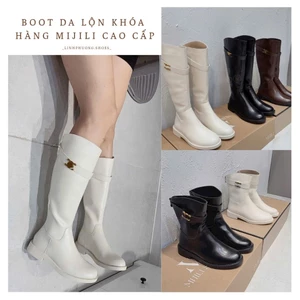 Boot da tag X cổ vát brand MIJILI hàng QCCC fullbox