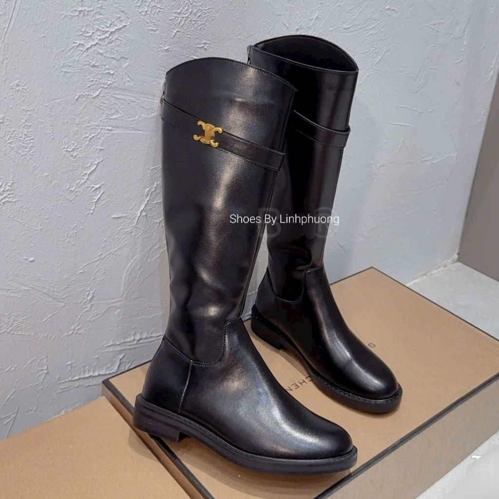 [‼️GIÁ XẢ BỎ MẪU] Boot da tag X cổ vát brand MIJILI hàng QCCC fullbox