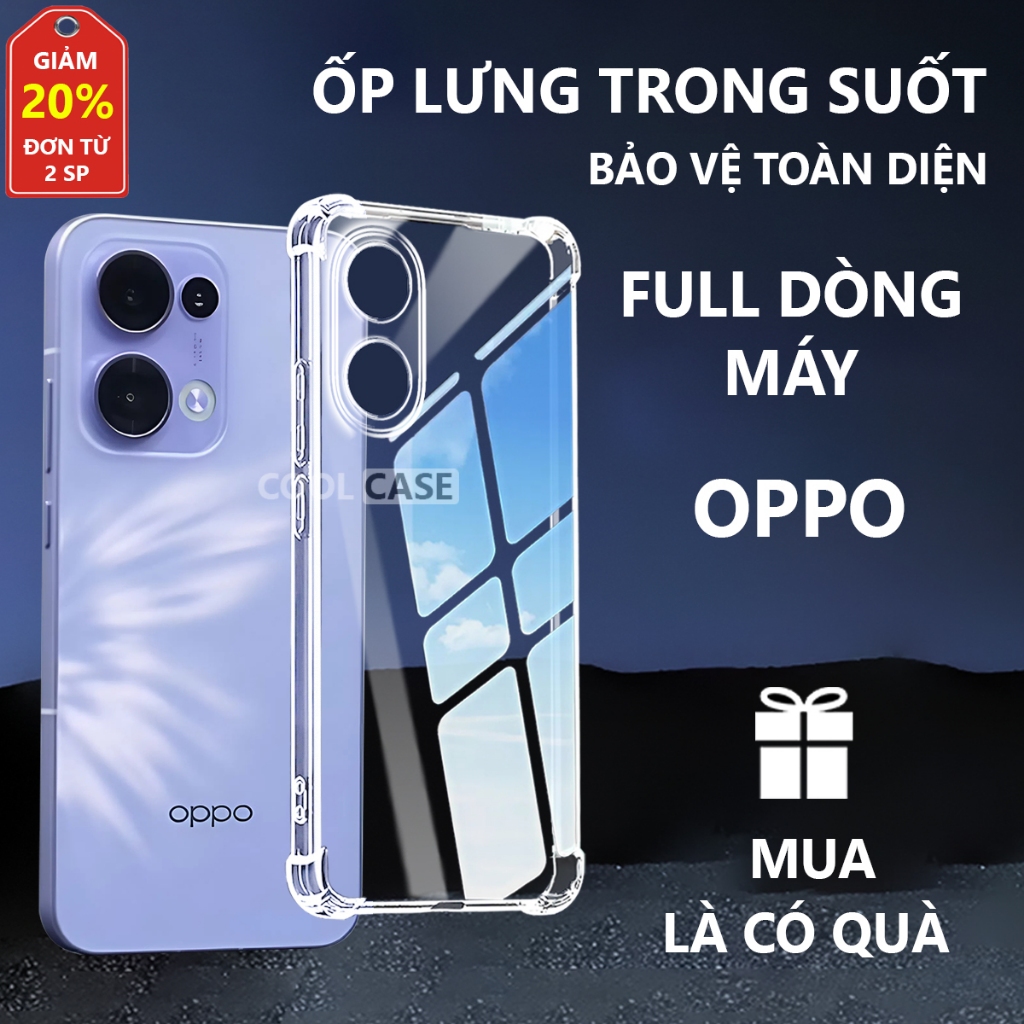 Ốp lưng chống sốc Oppo A18 A38 A53 A54 A55 A57 A58 A60 A74 A98/ F7 F9 F11 PRO Reno 13 14 14f 15 16 16F A5 Pro Find X8 X9