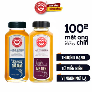 Combo 2 chai: Mật ong chín Honimore Natural & Healthy Cha Rồng 500g và Mẹ Tiên 500g