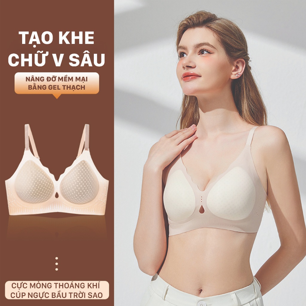 Áo Lót Đúc Su Nâng Size V1 Chống Xệ Unilove, Áo Ngực Không Gọng Không Lộ Viền, Kháng Khuẩn - 009