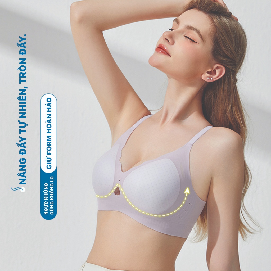 Áo Lót Đúc Su Nâng Size V1 Chống Xệ Unilove, Áo Ngực Không Gọng Không Lộ Viền, Kháng Khuẩn - 009