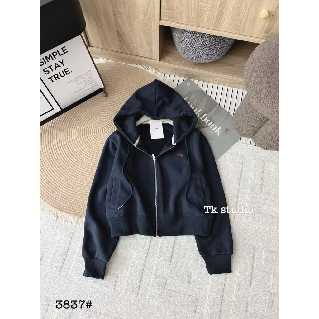 [𝐒𝐮𝐙𝐲] Áo Nỉ Mũ Thêu Chữ QCCC Loại 1 (50-55kg 1m54 trở lên)