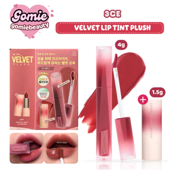 Set Son Kem Lì Velvet Lip Tint Plush + Cashmere Hug Lipstick Mini