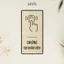 Bảng gỗ chỉ dẫn bấm chuông gọi nhân viên trang trí nhà hàng quán ăn BG81