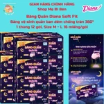 [MUA 9 TẶNG 3= 12 GÓI] Băng vệ sinh quần Diana Soft Fit M-L12+4/ S-M12+4/ L-XL12+4 BVS quần ban đêm chống tràn 360° — ảnh 1
