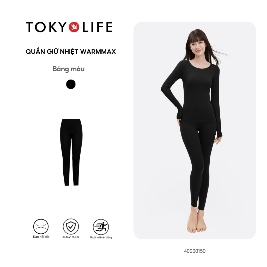 Quần thun giữ nhiệt legging WarmMax Nữ cạp chun co giãn thoải mái ...