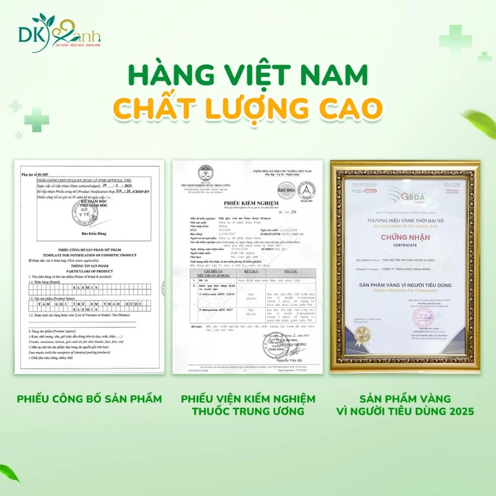 Nước Tắm Thảo Dược Cho Bé Elemis Hộp 25 Gói 10ml/gói Dược Khoa Xanh Chăm Sóc Làn Da Bé – 5