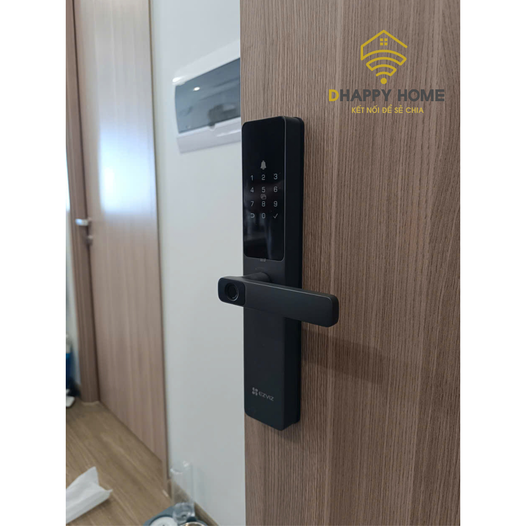 KHÓA VÂN TAY EZVIZ DL05 ĐIỀU KHIỂN TỪ XA QUA APP DÀNH CHO CỬA GỖ, THÉP CHỐNG CHÁY