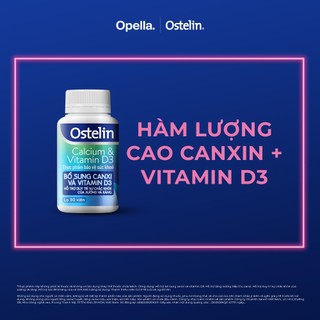 [KOL LIVESTREAM] Bộ 2 Ostelin Viên Uống Hỗ Trợ Bổ Sung Calcium & Vitamin D3 Duy Trì Chắc Khỏe Xương và Răng 30 viên