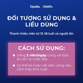[KOL LIVESTREAM] Bộ 2 Ostelin Viên Uống Hỗ Trợ Bổ Sung Calcium & Vitamin D3 Duy Trì Chắc Khỏe Xương và Răng 30 viên