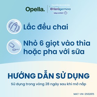Bộ 5 Men vi sinh Enterogermina Baby Comfort hỗ trợ cải thiện tình trạng rối loạn tiêu hóa ở trẻ nhỏ từ 0 tháng tuổi-8ml