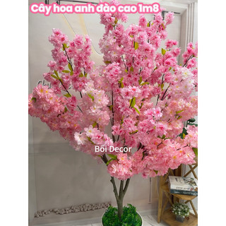 Cây Giả- cây hoa anh đào cao 1m7~1m8. cây giả trang trí không gian nhà cửa. nơi làm việc và quán xã
