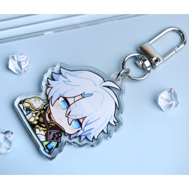 Móc khóa acrylic Phainon – Charm acrylic kèm vòng khoá hình sao, quà sưu tầm anime/game, món đồ collectible cho fan