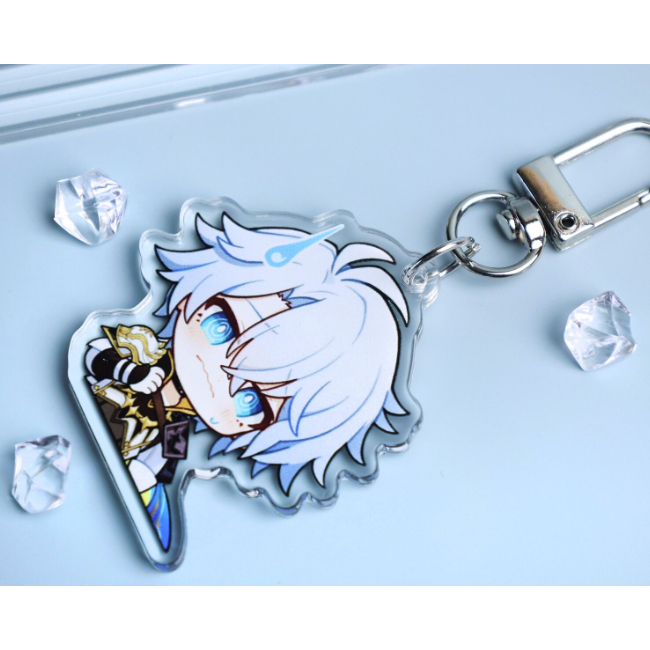 Móc khóa acrylic Phainon – Charm acrylic kèm vòng khoá hình sao, quà sưu tầm anime/game, món đồ collectible cho fan