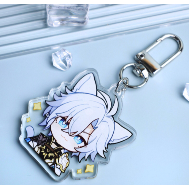 Móc khóa acrylic Phainon – Charm acrylic kèm vòng khoá hình sao, quà sưu tầm anime/game, món đồ collectible cho fan