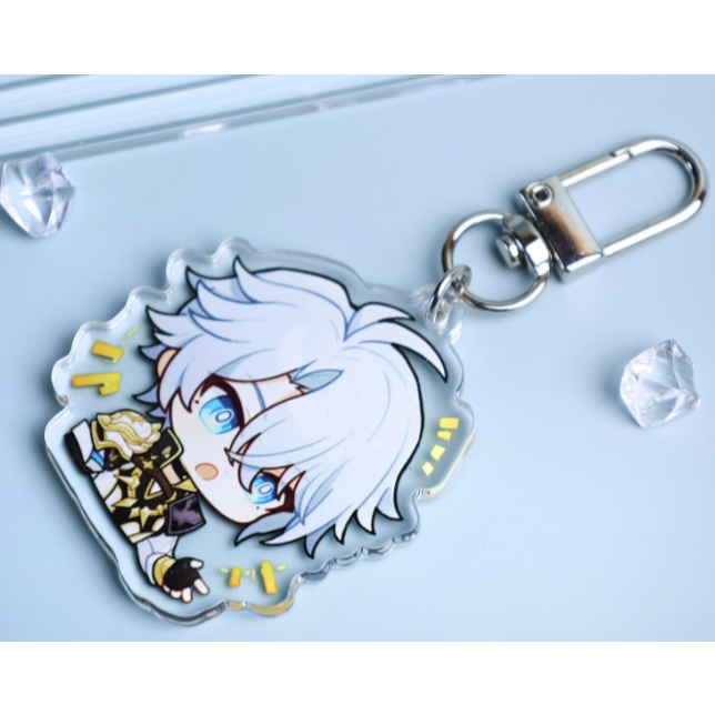 Móc khóa acrylic Phainon – Charm acrylic kèm vòng khoá hình sao, quà sưu tầm anime/game, món đồ collectible cho fan