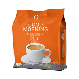 Thùng cà phê sữa “Good Morning” Trần Quang - Thùng 21 gói / 24 ống x 20g