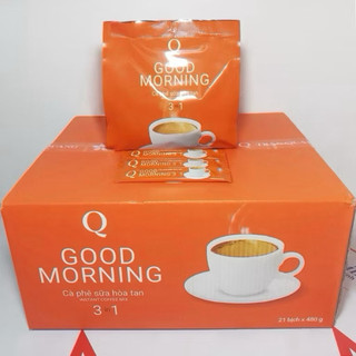 Thùng cà phê sữa “Good Morning” Trần Quang - Thùng 21 gói / 24 ống x 20g