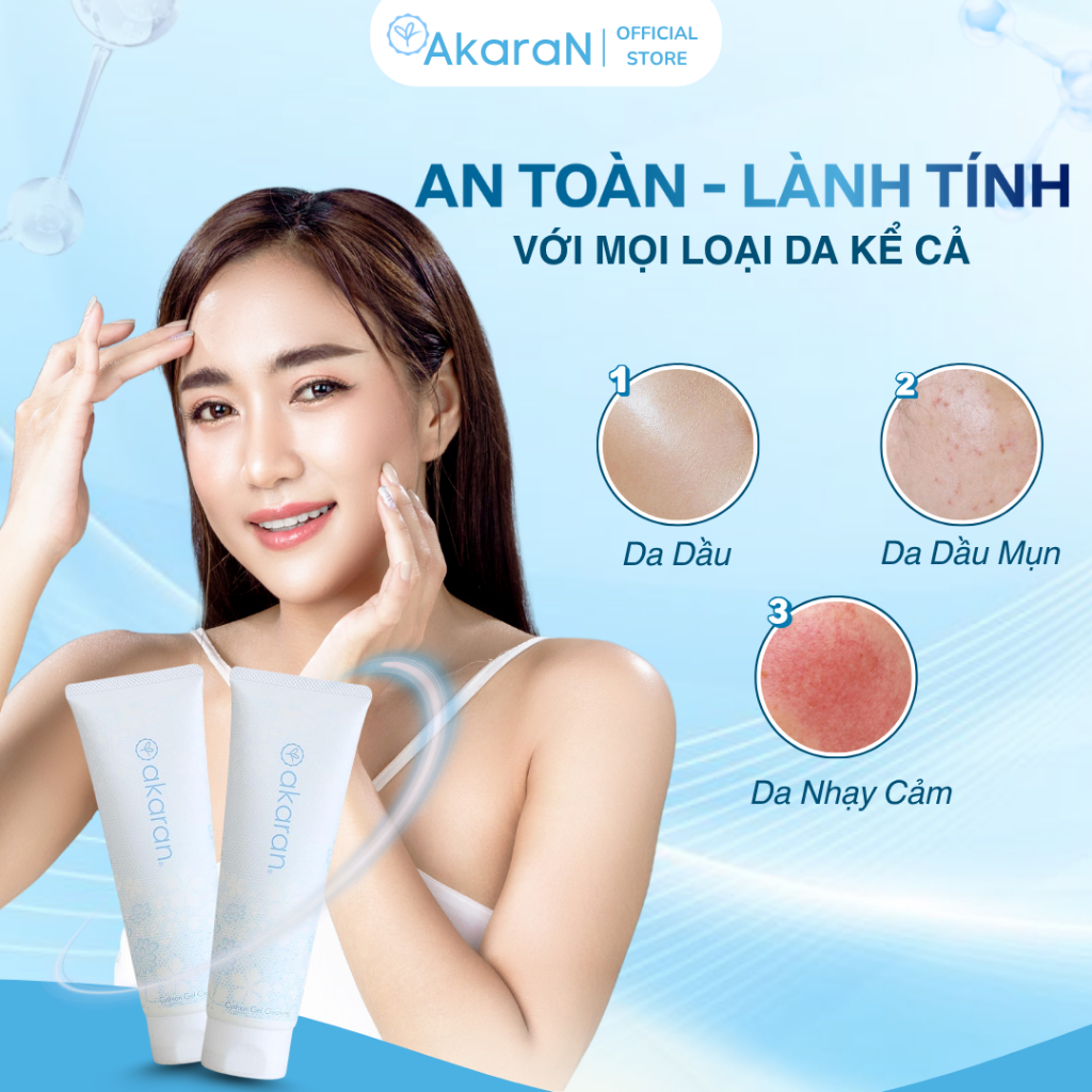 Tẩy Trang Akaran Cushion Gel Làm Sạch Sâu Dịu Nhẹ Dưỡng Ẩm Cho Da