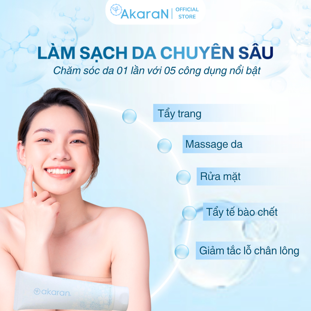 Tẩy Trang Akaran Cushion Gel Làm Sạch Sâu Dịu Nhẹ Dưỡng Ẩm Cho Da