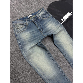 Quần jean nam wash sáng form slim fit cao cấp – phối họa tiết sau túi – phong cách streetwear cá tính thời trang