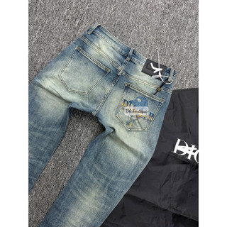 Quần jean nam wash sáng form slim fit cao cấp – phối họa tiết sau túi – phong cách streetwear cá tính thời trang