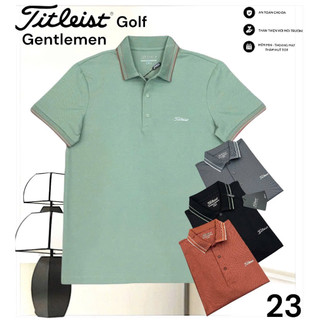 Áo golf polo Titleist 12 màu vải golf gentlemen co dãn chống tia uv phom châu á