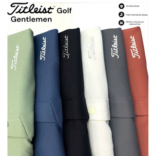 Áo golf polo Titleist 12 màu vải golf gentlemen co dãn chống tia uv phom châu á