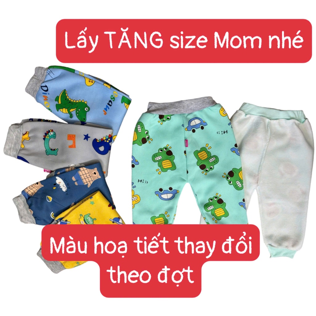Combo 10 quần dài nỉ lông cho bé trai bé gái từ 5-15kg TTT04