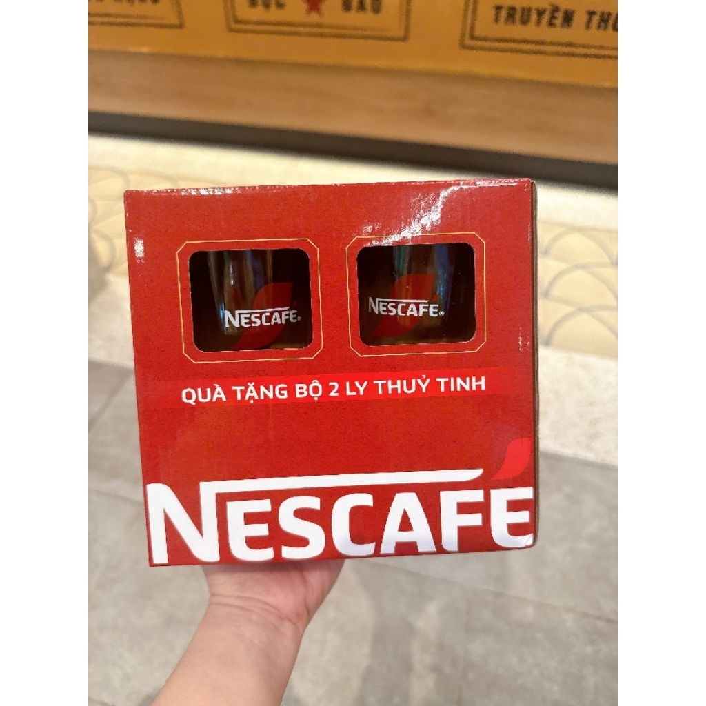 HỌP 2 Ly thủy tinh size đại siêu dày