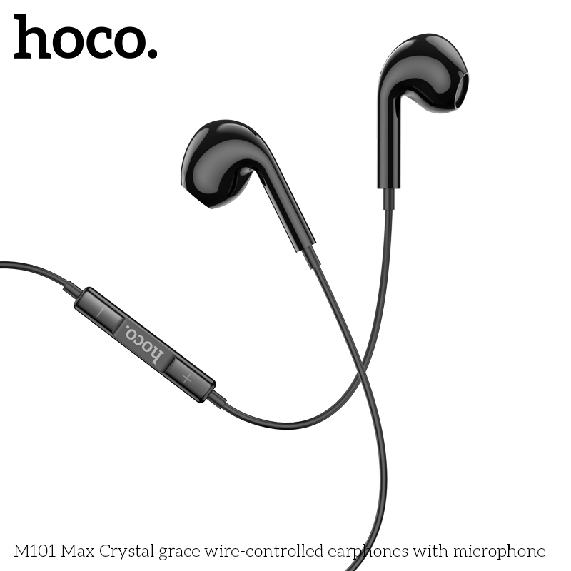 Tai Nghe Dây HOCO M101 Max – Jack 3.5mm, có Míc Đeo Êm, Nghe Nhạc Hay, Mic Rõ Nét