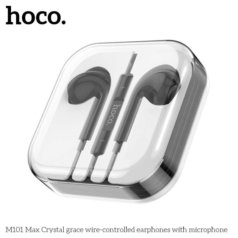 Tai Nghe Dây HOCO M101 Max – Jack 3.5mm, có Míc Đeo Êm, Nghe Nhạc Hay, Mic Rõ Nét
