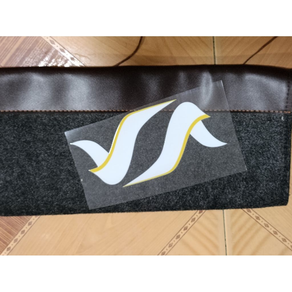 Decal dán Logo Xanh SM gsm in UV DTF dể dán