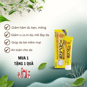 Kem hăm cho bé Sato kem chống hăm tã bẹn mông cho bé giảm vi/êm da mề đay phát ban n/ấm ngứa côn trùng cắn