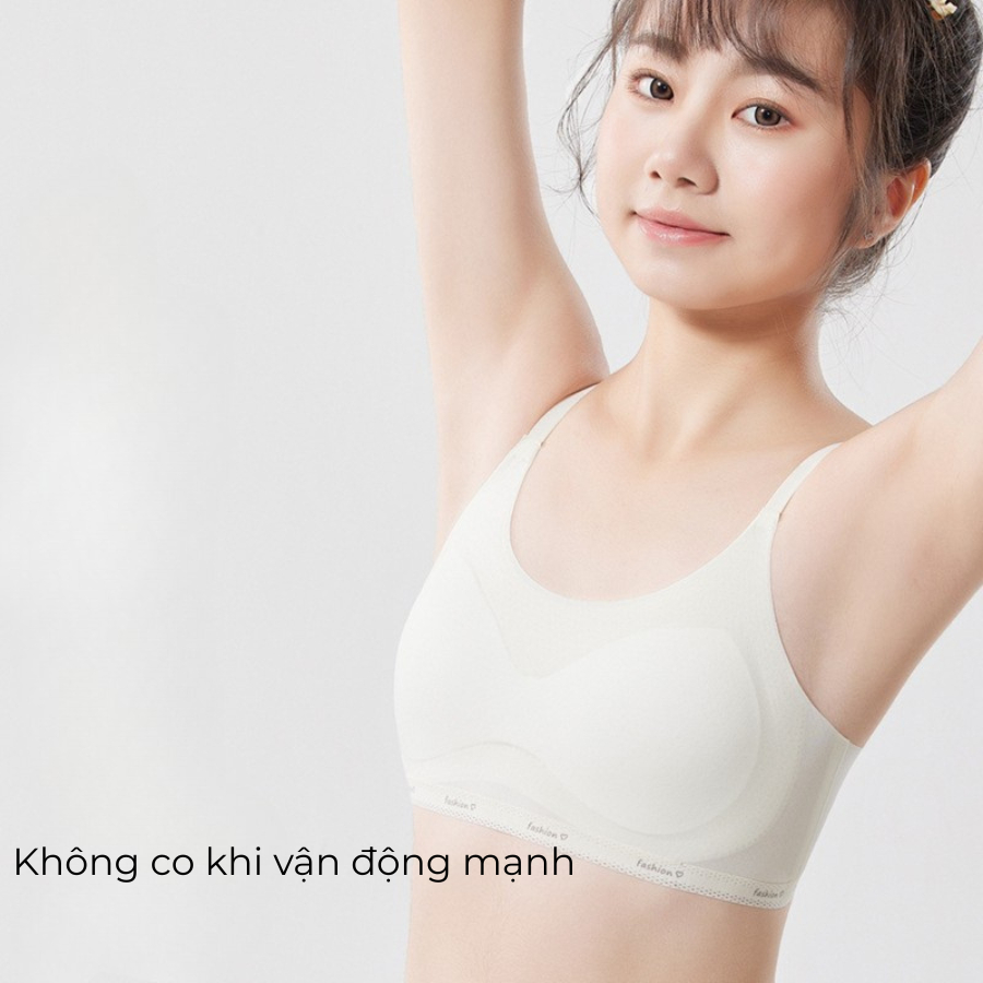 áo lót, áo ngực học sinh đệm liền không đường may size 20-60kg chất liệu su lụa thông hơi mềm mịn thoáng khí mã 2218