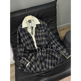 Jum dạ chất siêu dày dặn đầm tay 2 màu xanh nâu tôn dáng tặng kèm đai cho chị em mặc xinh xuống phố - Baotrang.clothes
