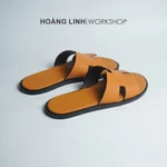 Dép HM cao cấp, dép chữ H nam hàng thủ công chất liệu da bò, đế phíp dán sẵn chống trơn, bảo vệ đế — ảnh 8