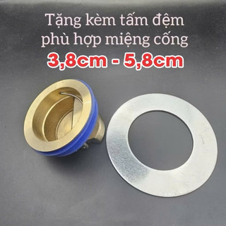 [ Tặng Kèm Vòng Đệm] Nắp Đậy Cống Thoát Nước Cho Sàn Nhà Bếp, Nhà Tắm, Ngăn Mùi Hôi, Chống Côn Trùng Bằng Đồng