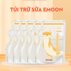 Hôp 30 Túi trữ sữa EM00N 250ml túi zip chống rò rỉ chất liệu an toàn, tiện lợi Happykids